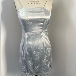 Pretty Little Thing Silk Flat Lace Open Back Dress